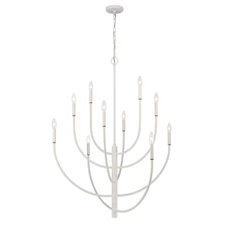 Continuance 42'' Wide 10-Light Chandelier - White Coral